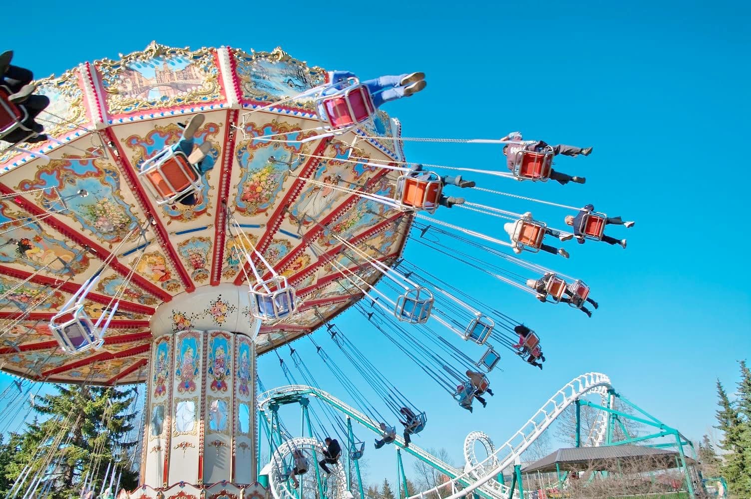 Theme park transportation including shuttles, maps, and travel tips
