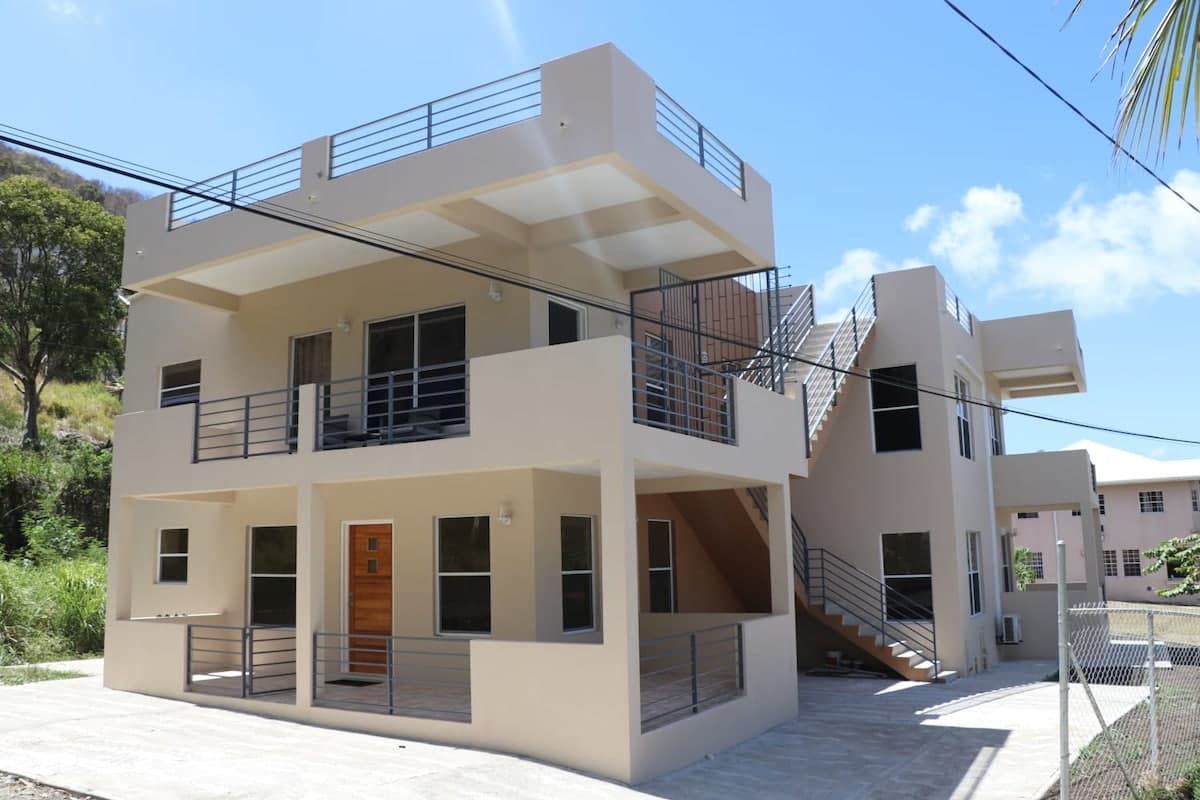 Sauteurs Grenada luxury villa exterior, spring architecture