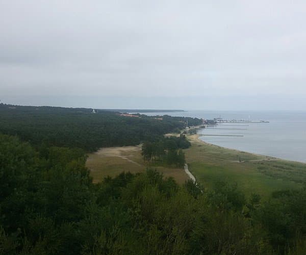 Neringa Lithuania spring coastal town with quiet streets and beaches