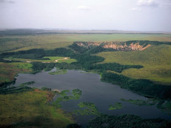 Scenic view of Lopé National Park and eco-tourism sites near Lékoni, Gabon, highlighting natural landscapes and local cultural elements