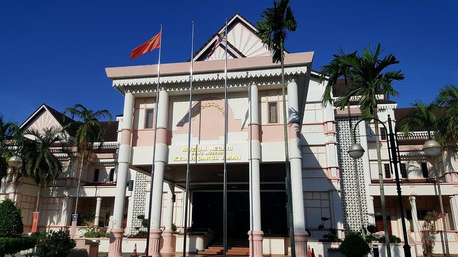 Architecture of the Kedah State Museum building near the city center of Alor Setar