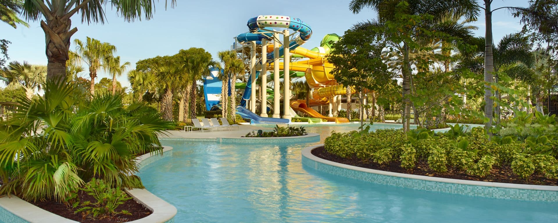 Theme park hotels and resorts with water parks and convenient access